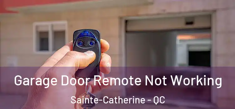  Garage Door Remote Not Working Sainte-Catherine - QC